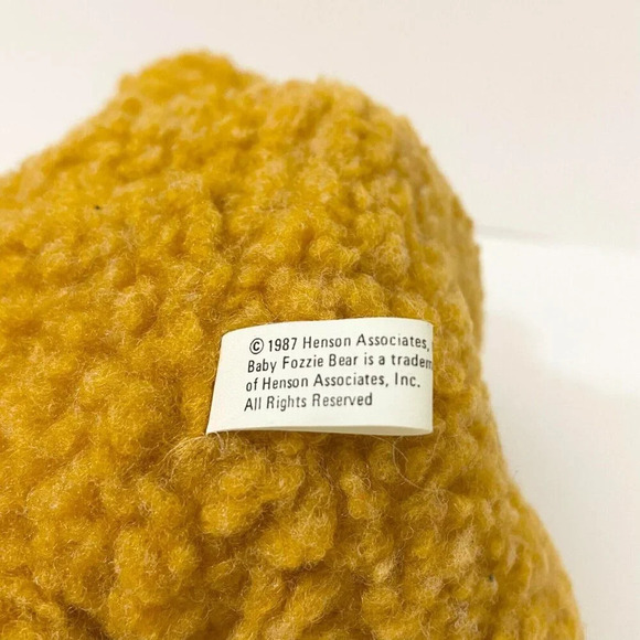 Vtg 1988 Christmas Muppet Baby Fozzie Bear Plush Xmas Holiday 7 Inch  Tall Toy - Picture 8 of 16